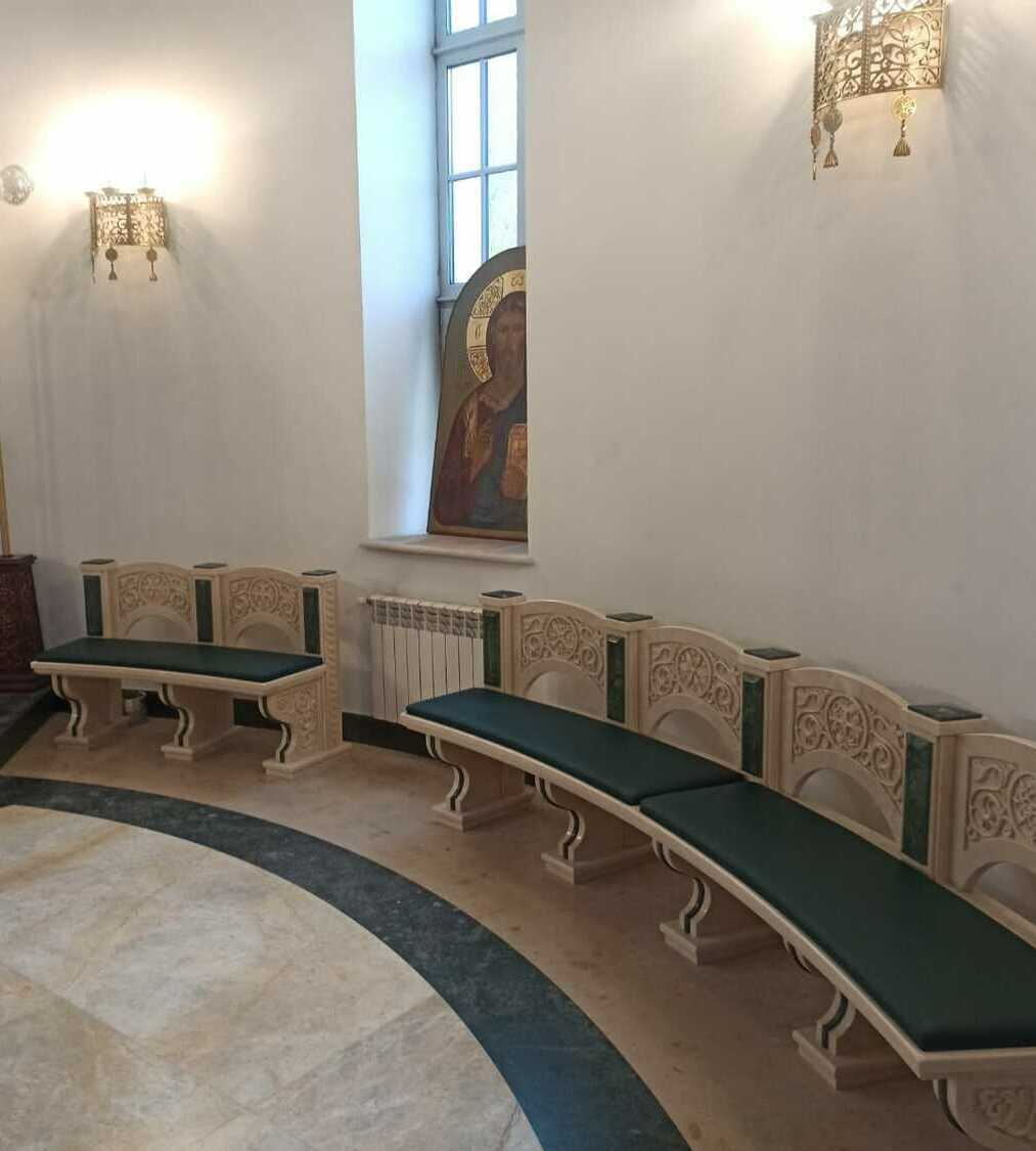 Лавки для Храма Сретения Господня в Жулебино г. Москва