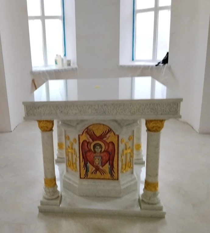 Престол и жертвенник для Покровского храма ст. Урухская Ставропольский край
